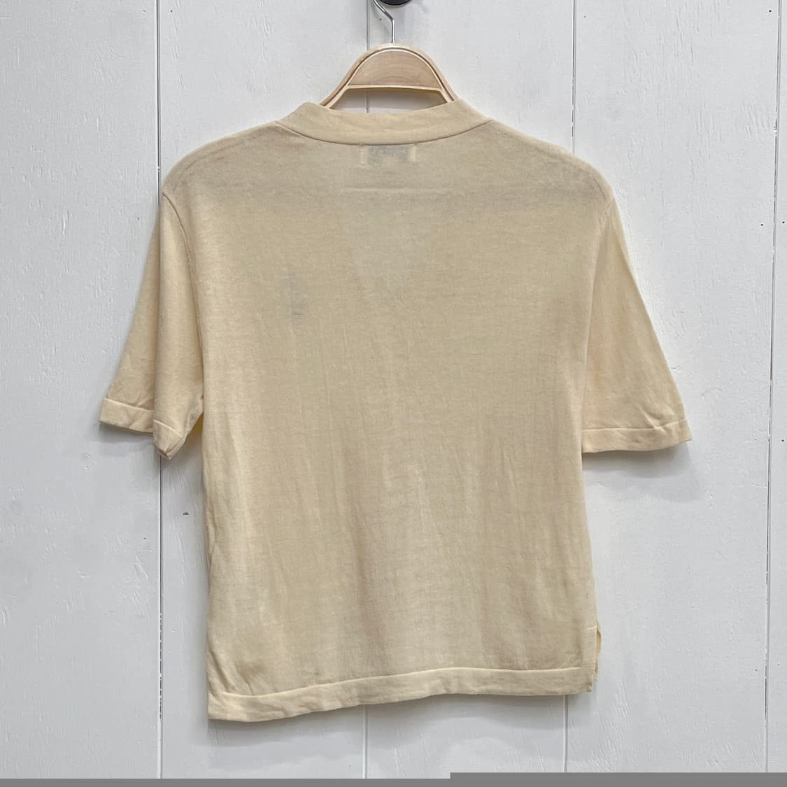 후아유 스티브 곰돌이 자수 반팔 가디건 상품이미지3