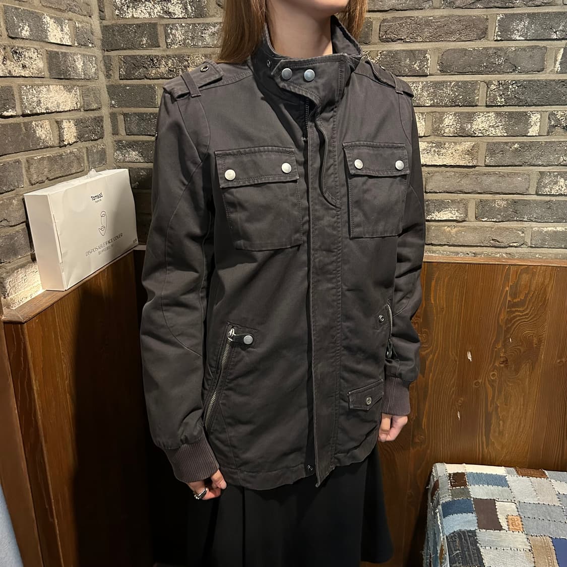 S) 디젤 DIESEL 밀리터리 필드 자켓 상품이미지10