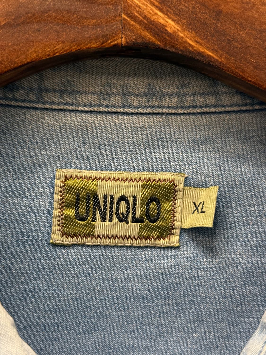 XL) Uniqlo Old Label Denim Button-Down S 상품이미지7