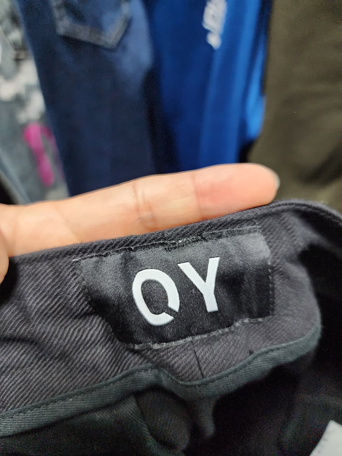 OY 블랙 와이드 카고팬츠 상품이미지5