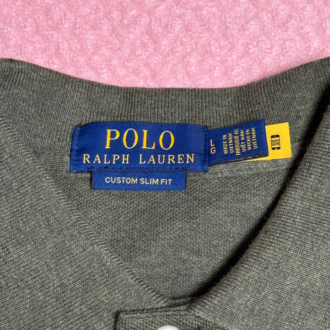 폴로 랄프로렌 커스텀 슬림핏 긴팔 카라 티셔츠 상품이미지3