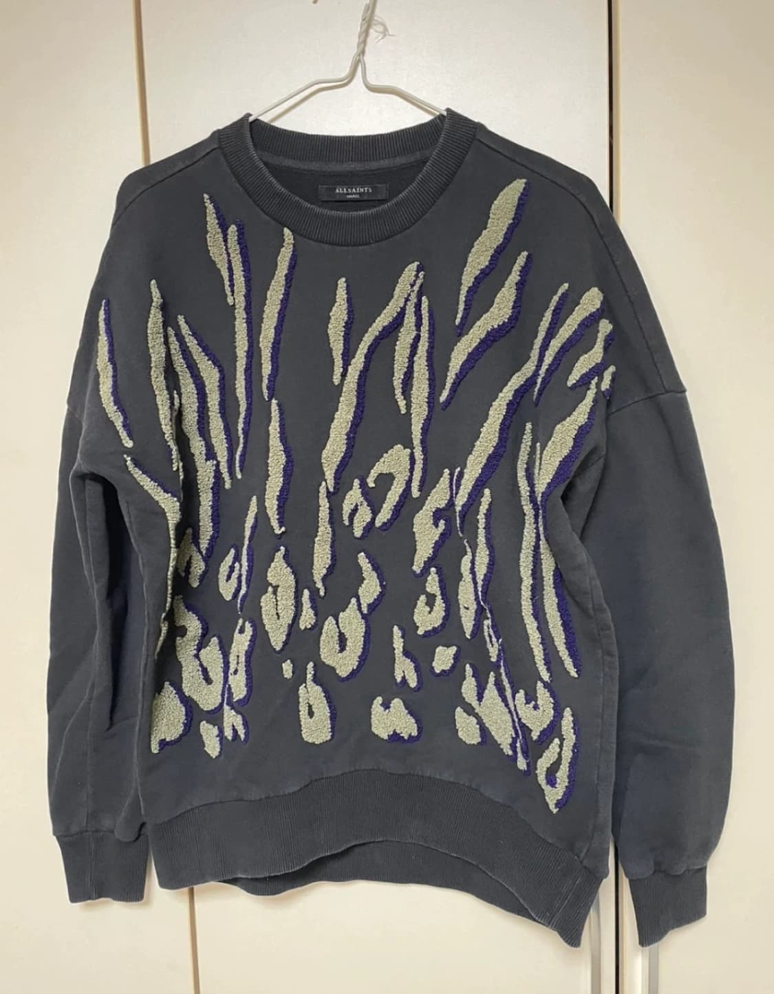 올세인츠 블랙 스웨트셔츠 S 상품이미지1