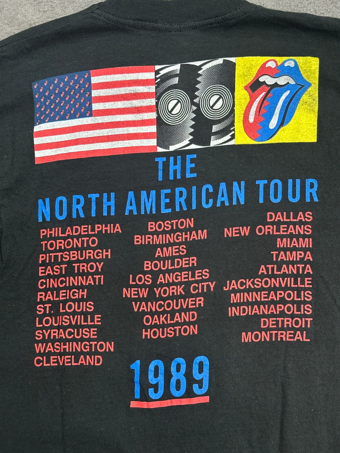 1989‘ Rolling Stones 북미 투어 티셔츠 L 상품이미지4