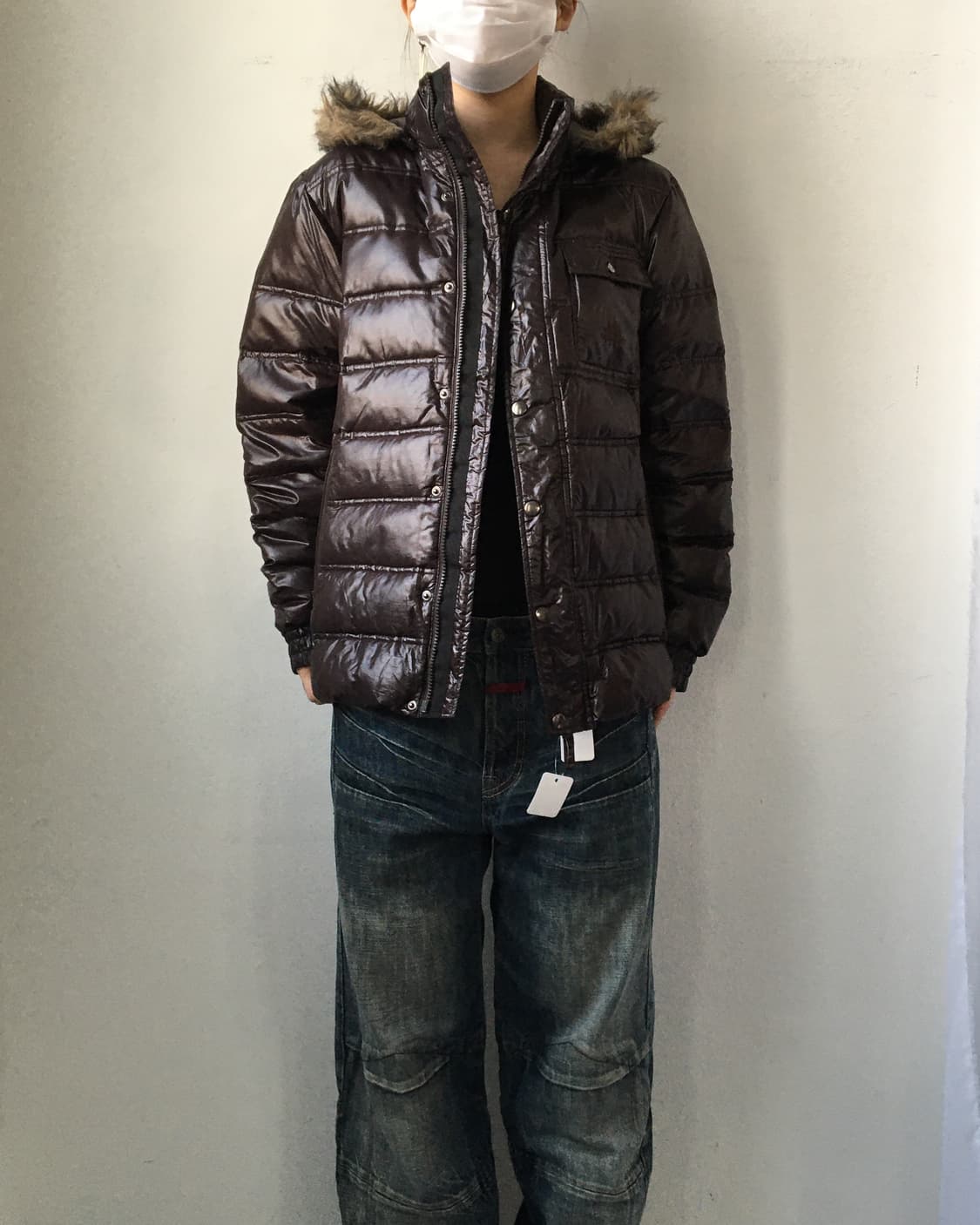 Adidas fake fur hood jumper 상품이미지10