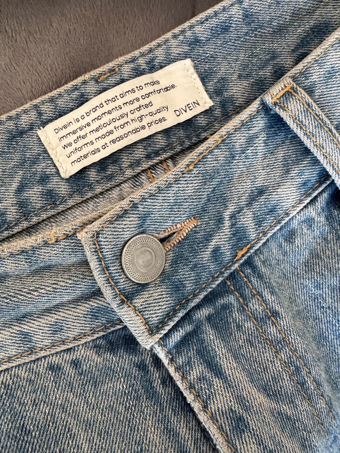 Divein 다이브인 루즈드 워시드 진 (2 사이즈) (32-33) 상품이미지1