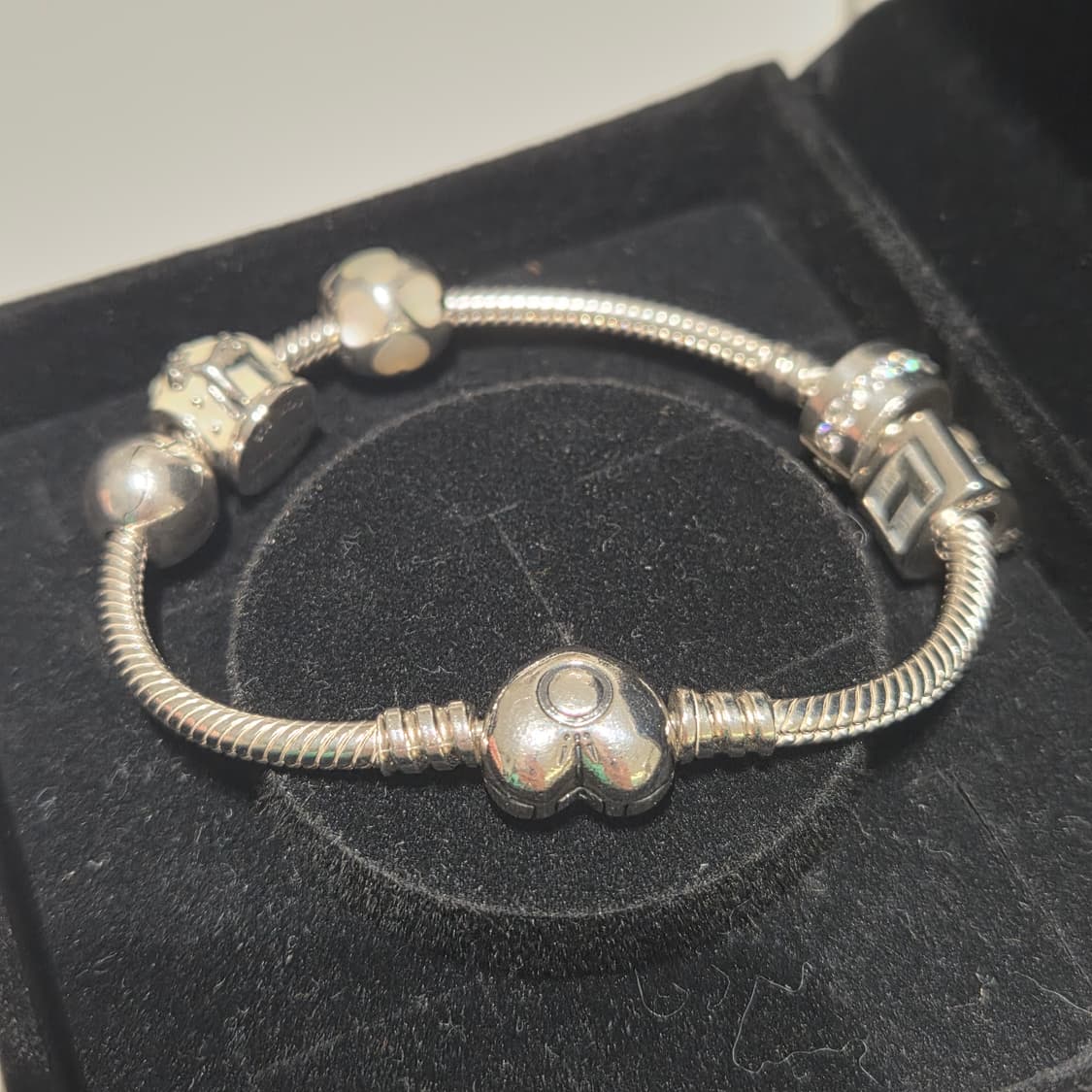 PANDORA 판도라 정품 스네이크 하트클라솝 세트판매 체인팔찌 실버팔찌 상품이미지6