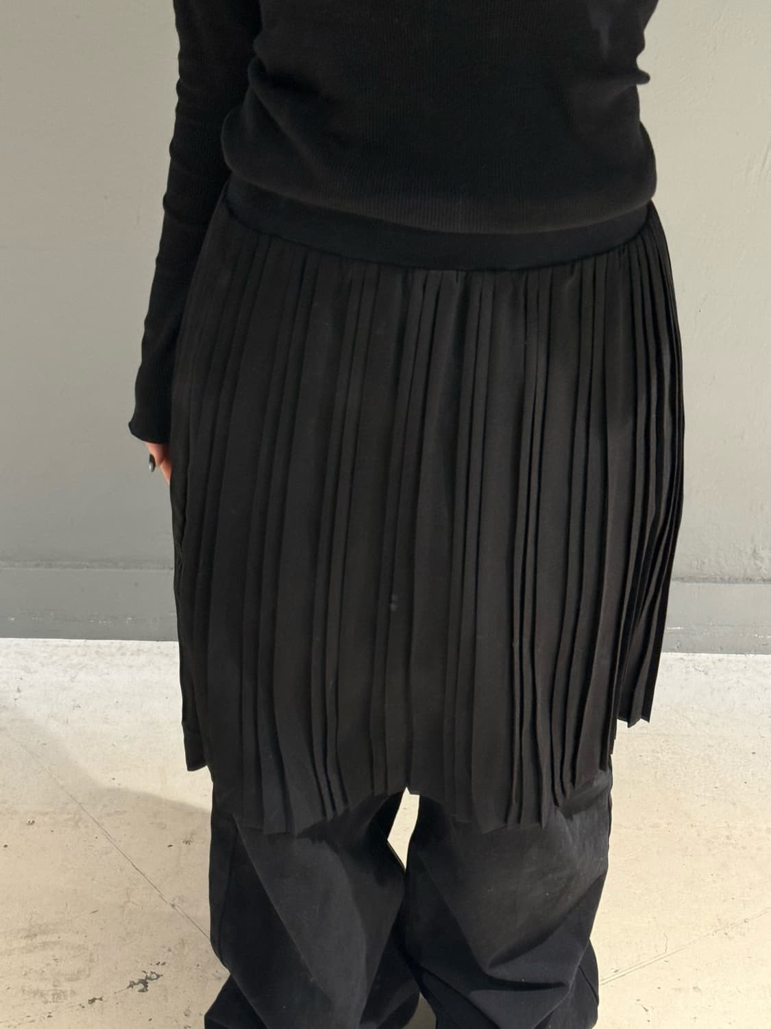 banding point pleats midi skirt 상품이미지2