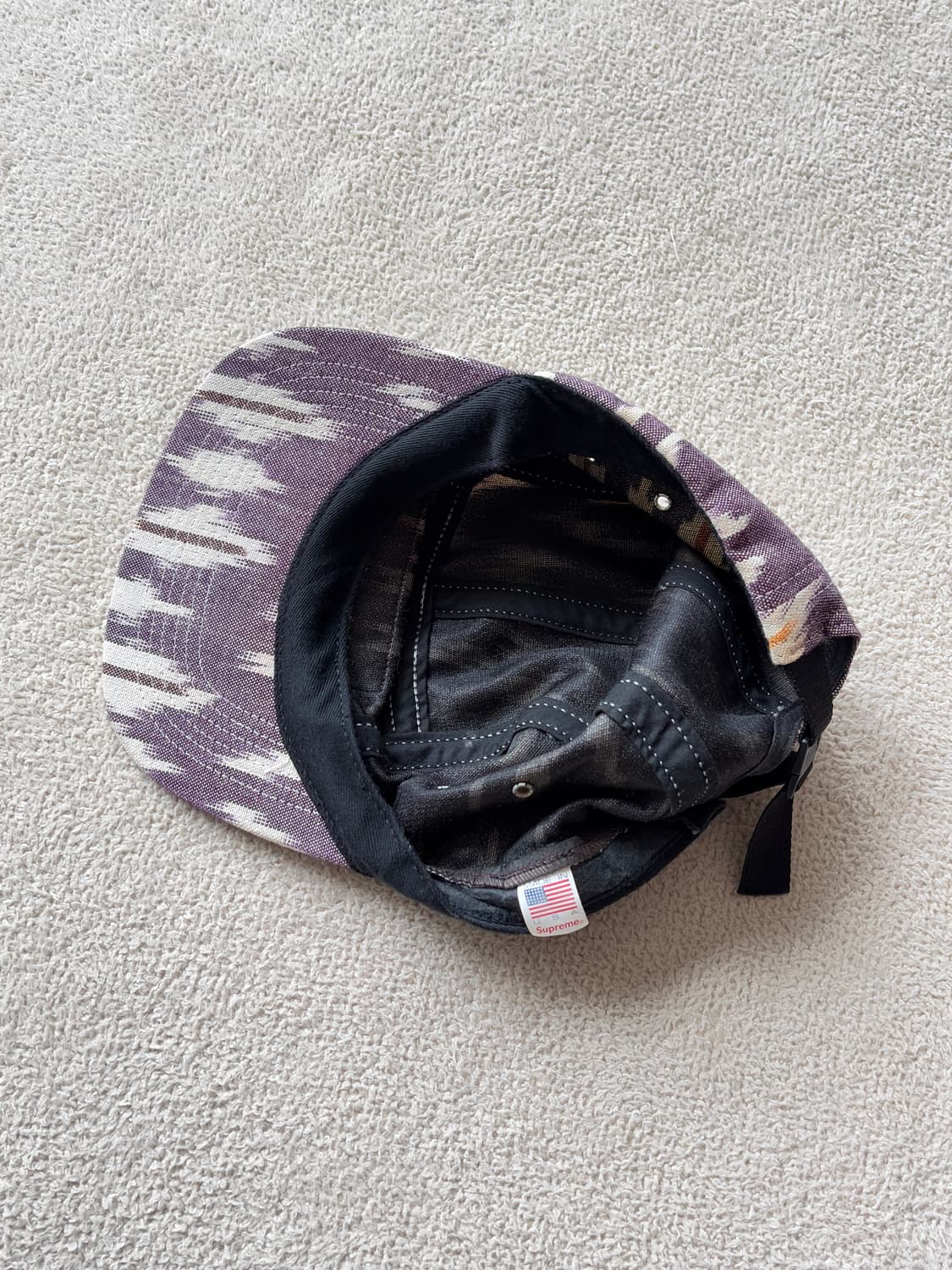 슈프림 Made in U.S.A 12SS IKAT 캠프캡 상품이미지9