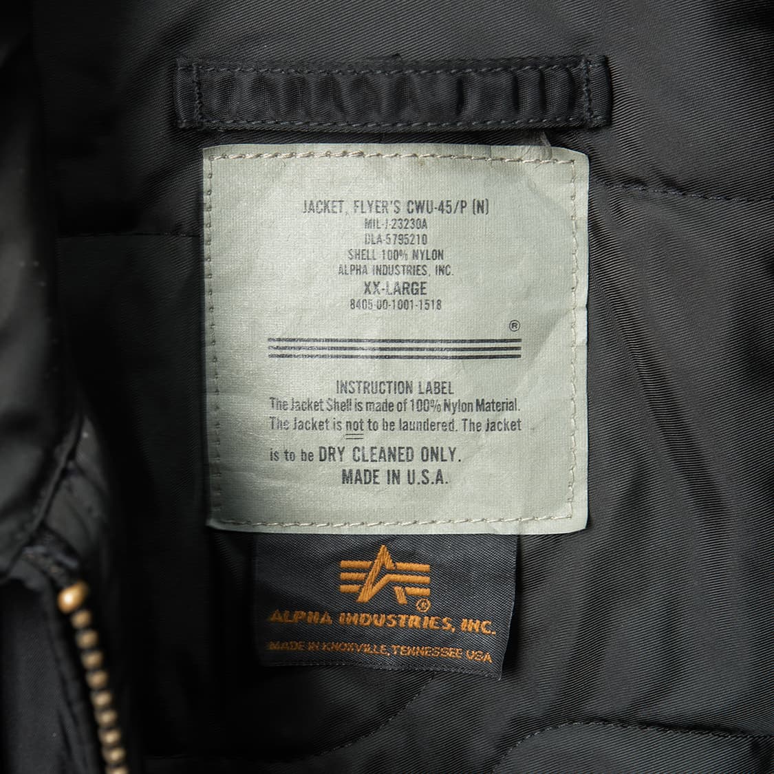 [115] 90s 알파인더스트리 USA 메이드 CWU-45/P 자켓  상품이미지9
