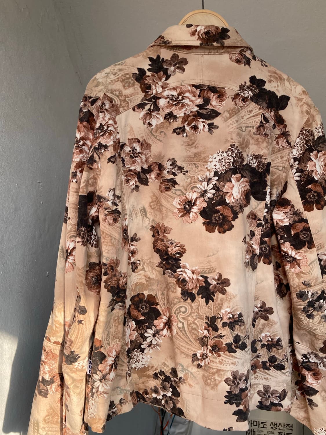 보들보들 벨벳 플라워 프린팅 자켓 상품이미지7