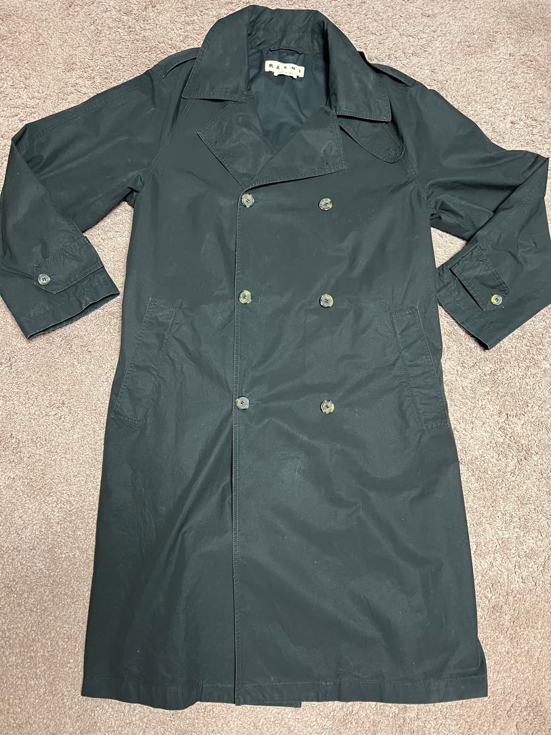 MARNI 마르니 코튼 더블 트렌치 코트 s/s (50) 상품이미지1