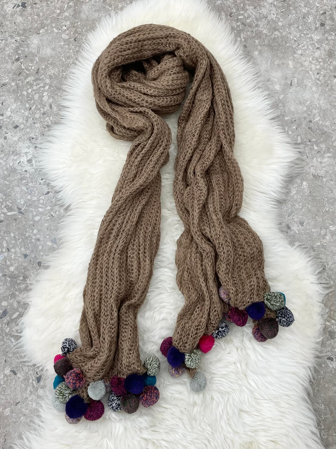 모리 방울 짜임 머플러  상품이미지3