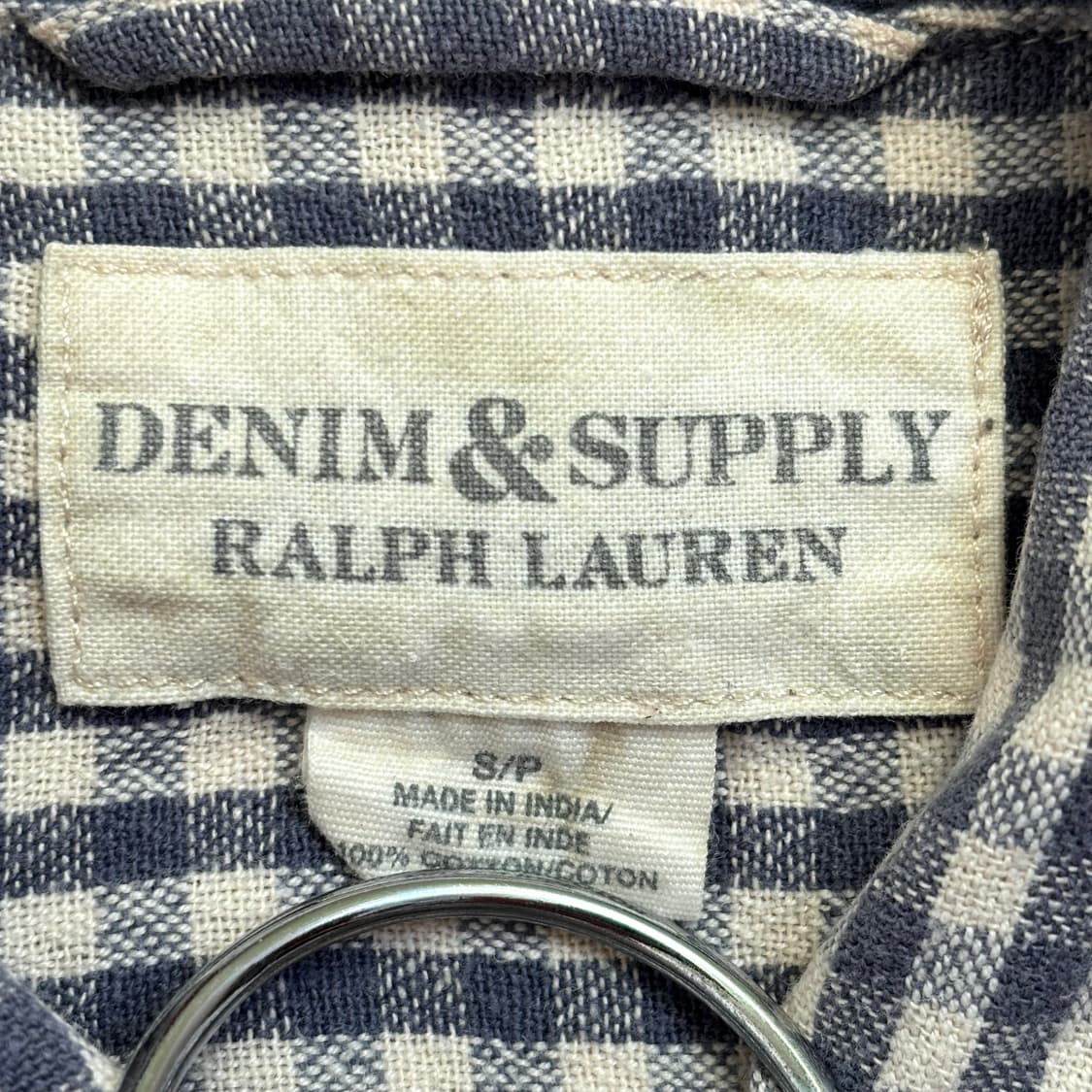 랄프로렌 데님앤서플라이 슬림핏 S 깅엄 체크 셔츠 남방 폴로 상품이미지9