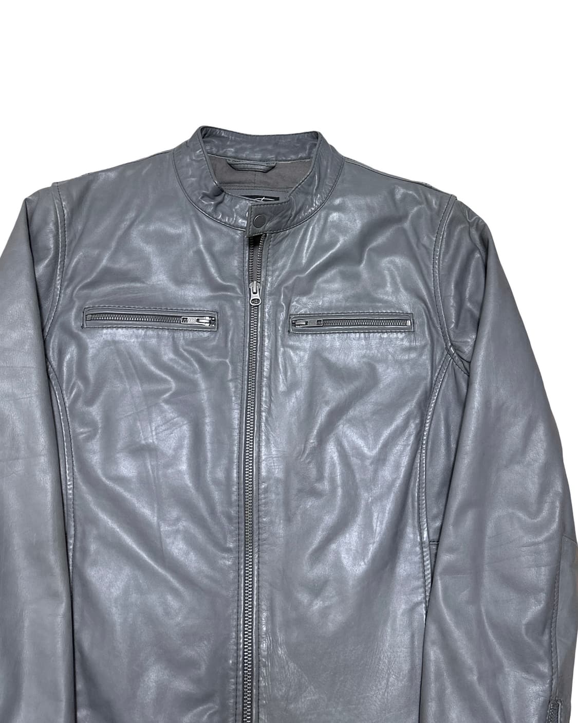 Black ribet 실버 라이더 레더 자켓 상품이미지2