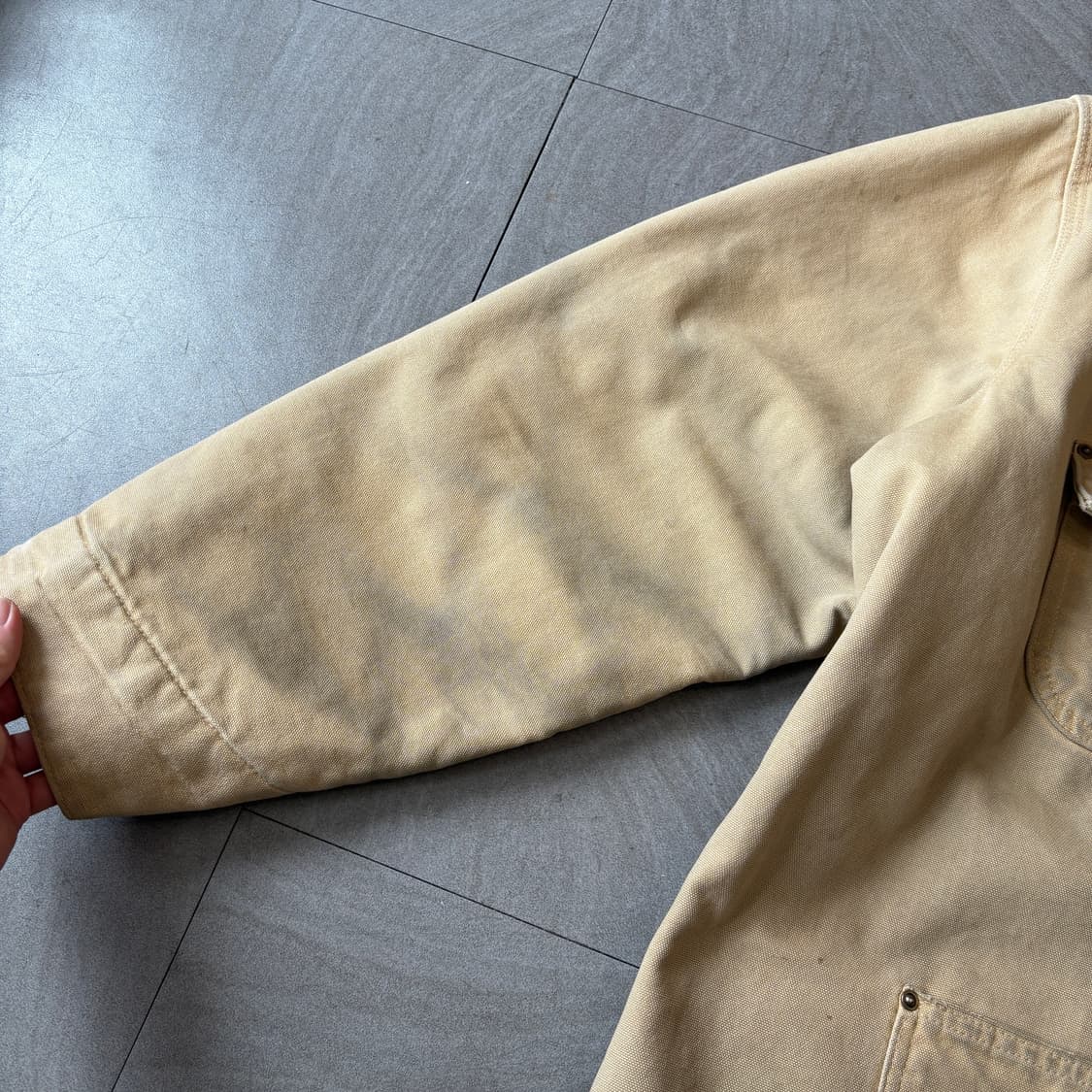 칼하트 정품 베이지 덕 초어 자켓 상품이미지4