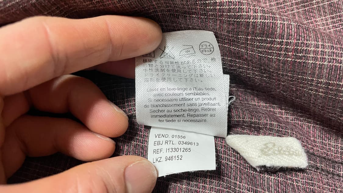 JPN 00s 일본빈티지 Y2K 에디바우어 브라운 빈티지 체크 셔츠 상품이미지10