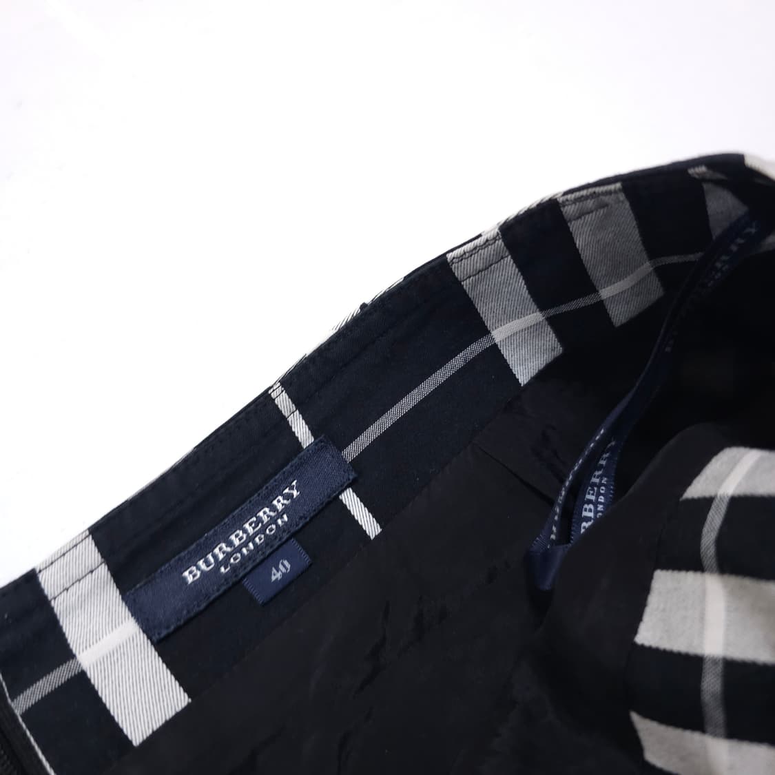 버버리 블루라벨 블랙체크 스커트 상품이미지3