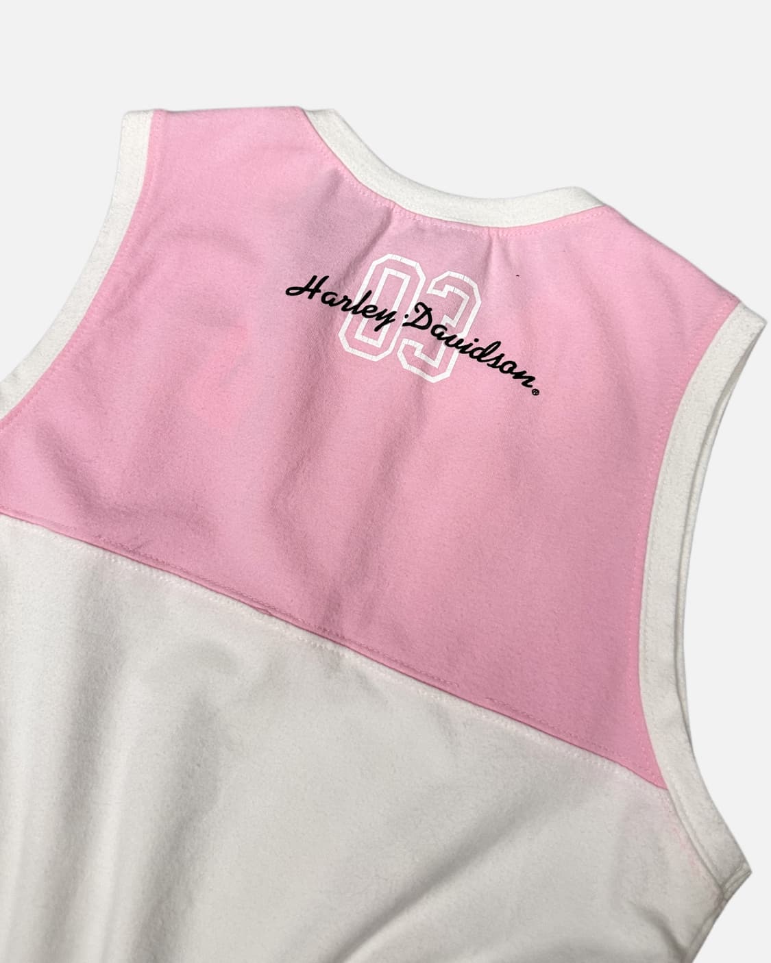 pink white logo sleeveless 상품이미지4