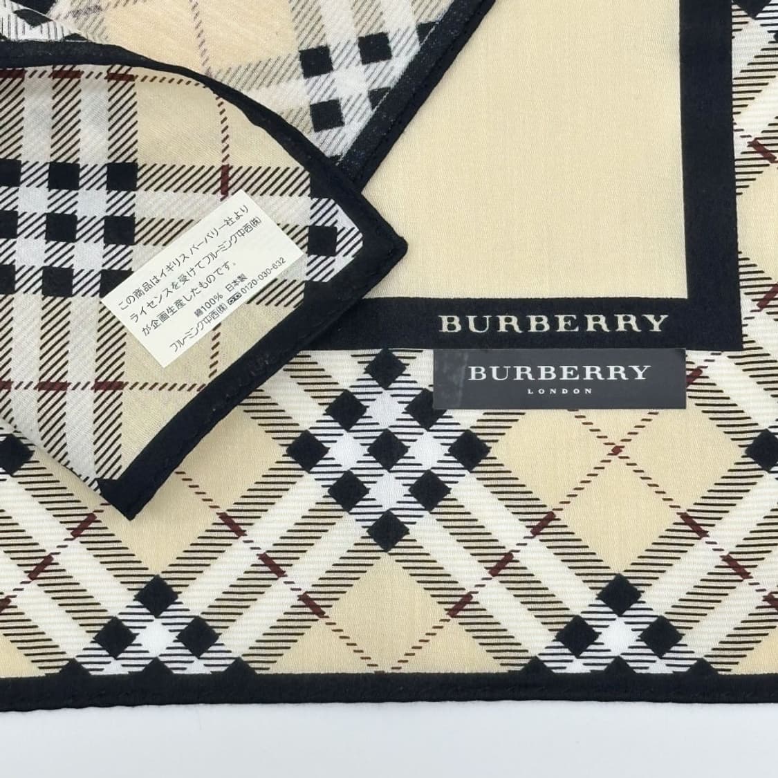 (새상품) burberry / 버버리 코튼 쁘띠스카프 손수건 상품이미지5