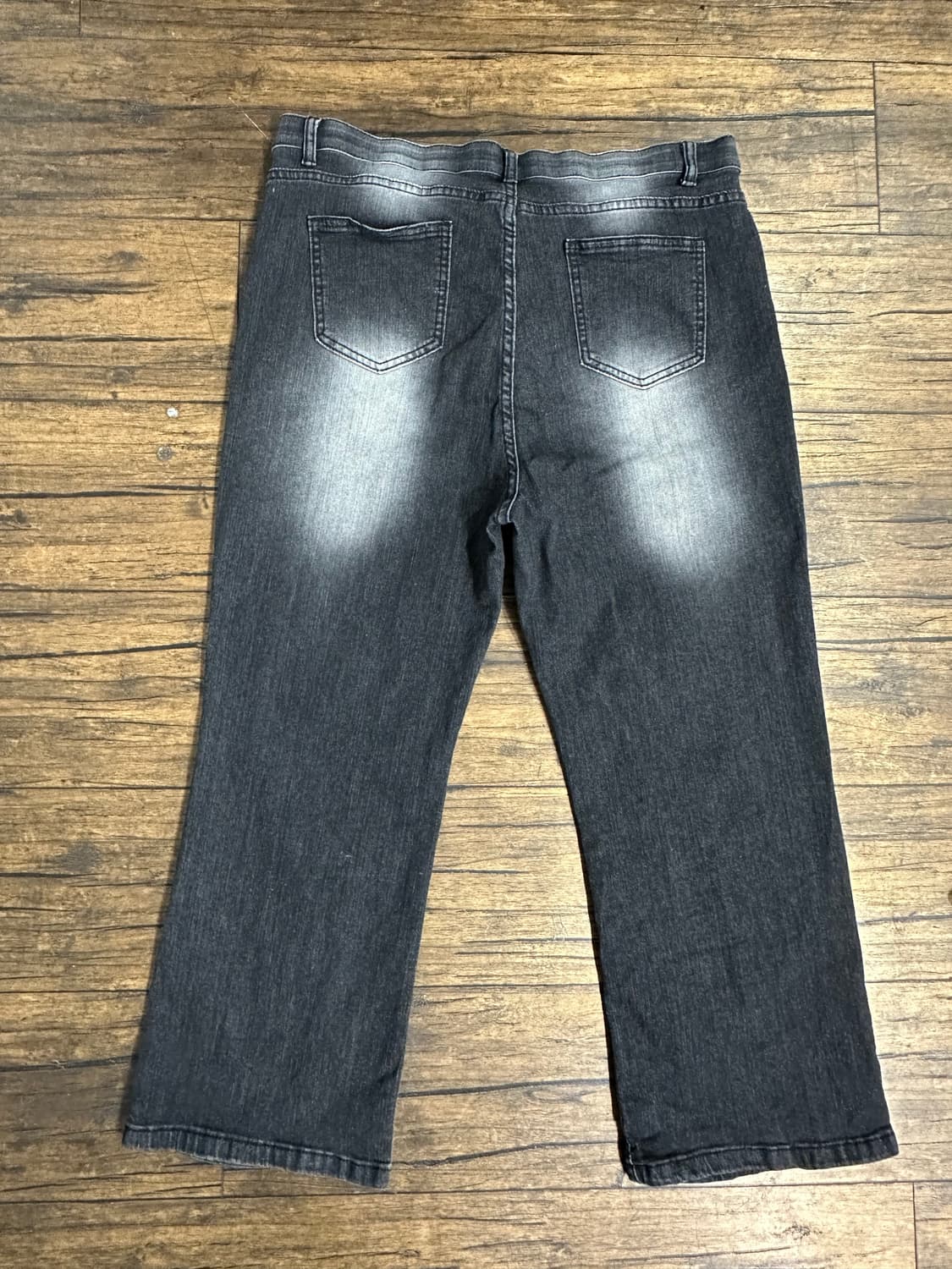 블랙 워싱 데님 팬츠 36 상품이미지5