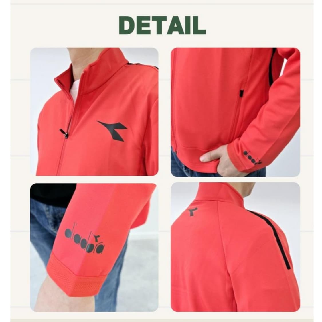 디아도라 남성 트레이닝 자켓 레드 XL , 105 상품이미지8