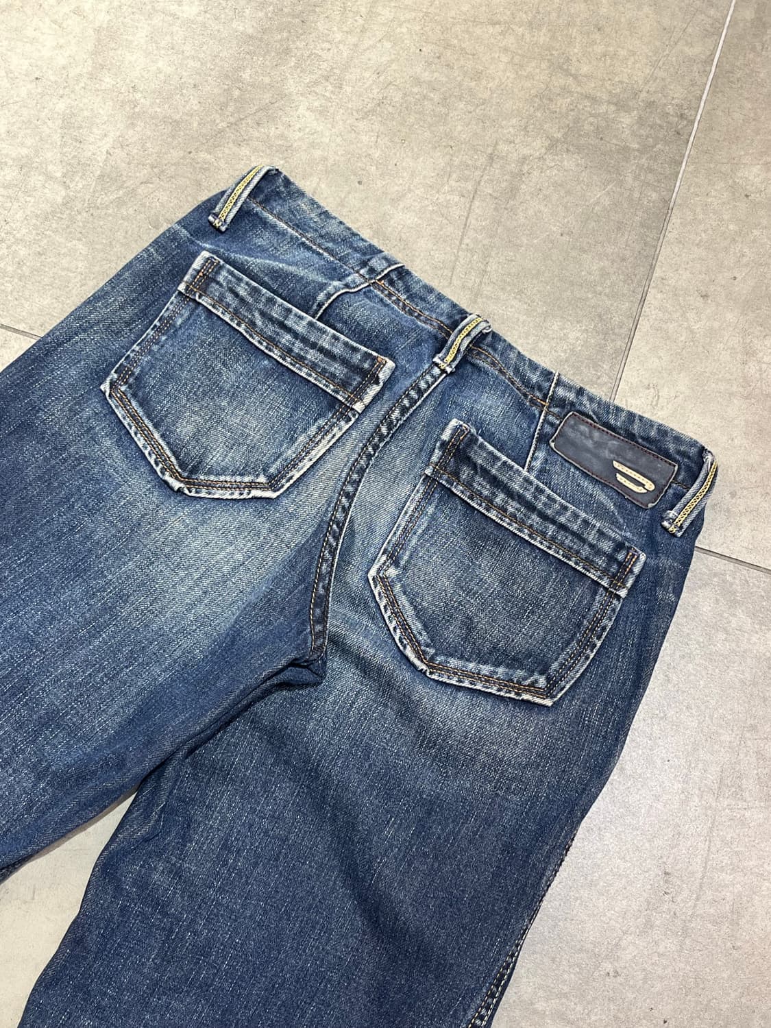 Diesel Industry 빈티지 워싱 와이드 데님 팬츠 상품이미지10