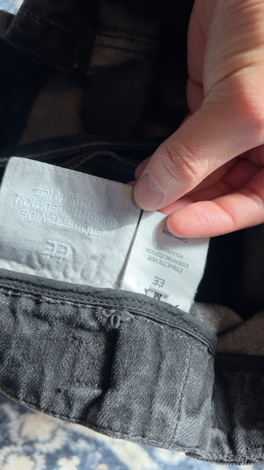 [M] 누마레 ee 가먼츠 다이드 워크팬츠 워시드 블랙 상품이미지4