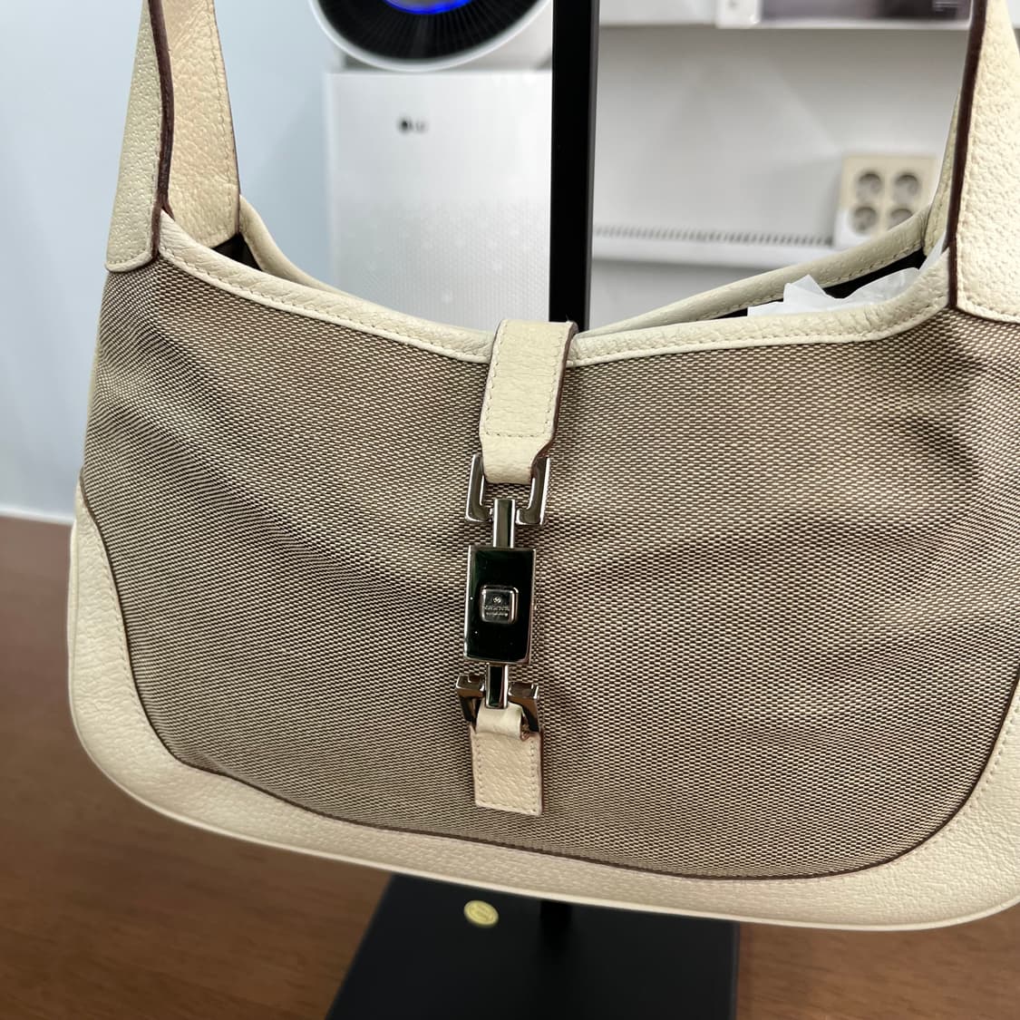 구찌 캔버스/레더 재키백 숄더백 상품이미지2