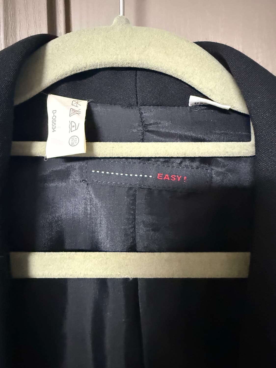 봉제선 백포켓 디테일 블레이저 자켓 상품이미지6