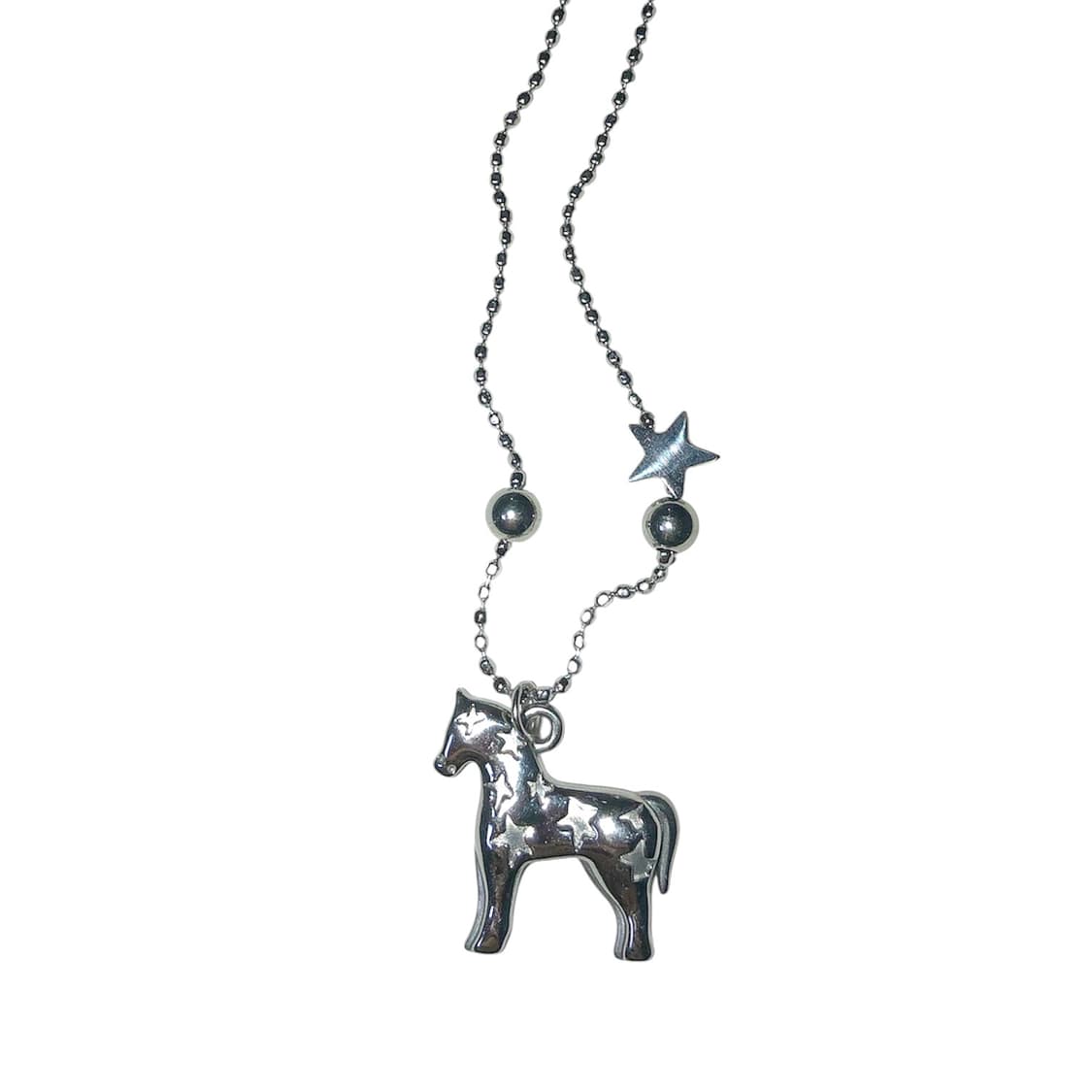 star carved horse necklace 상품이미지1