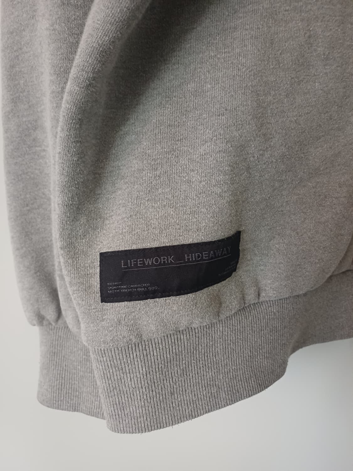 라이프워크 LifeWork 그레이 맨투맨 [L] 상품이미지3