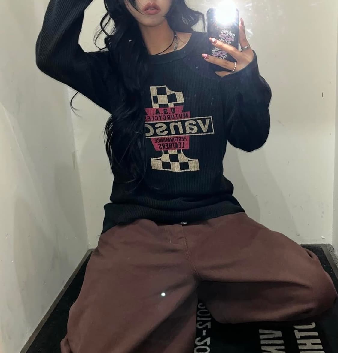 밴슨 와플 롱슬리브 상품이미지1