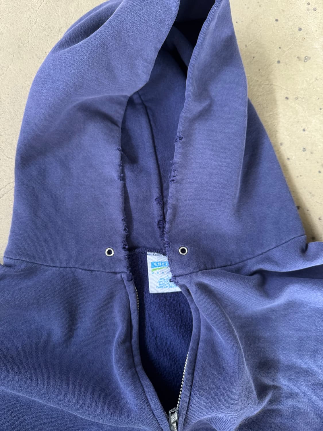 빈티지 디스트레스드 후드 집업 L 상품이미지1