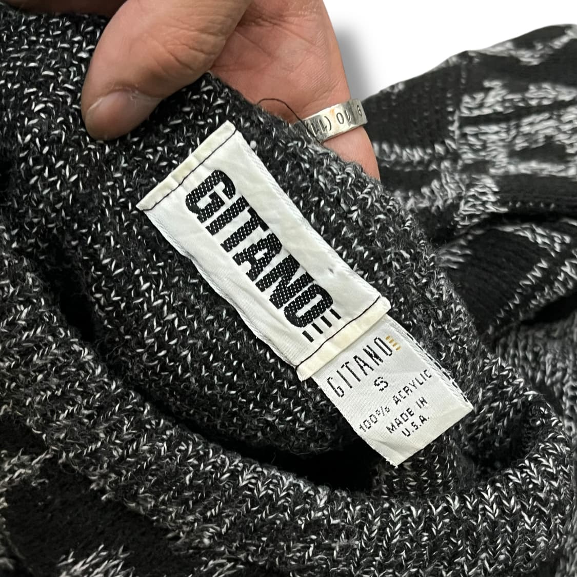  80s GITANO 패턴 니트 y13875 상품이미지6