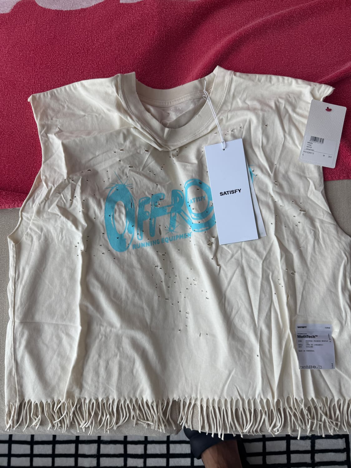 새티스파이 모스테크 크롭 머슬 티셔츠 L 상품이미지1