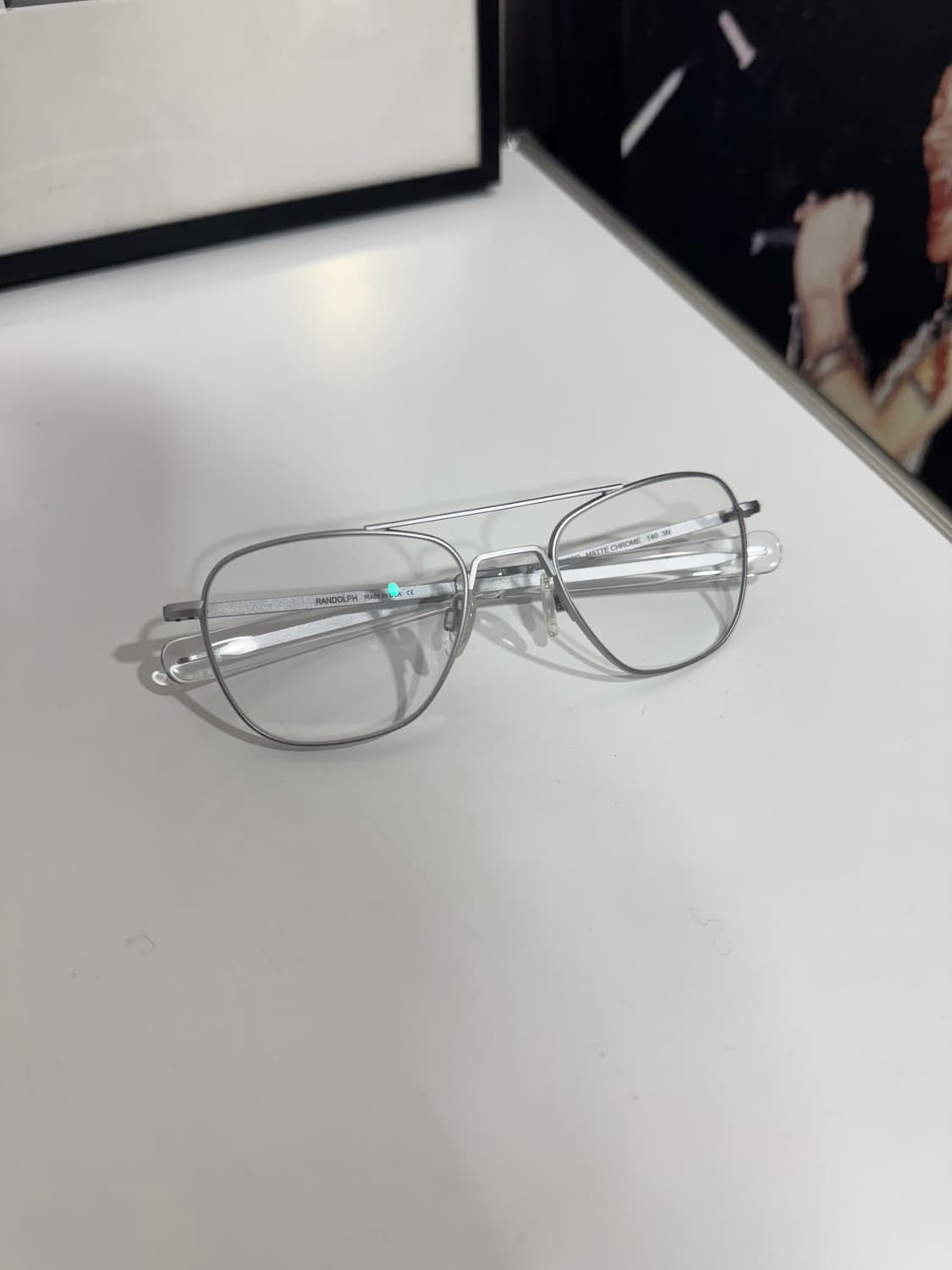 랜돌프 엔지니어링 에비에이터 매트크롬 투브릿지 보잉 아이웨어 상품이미지4