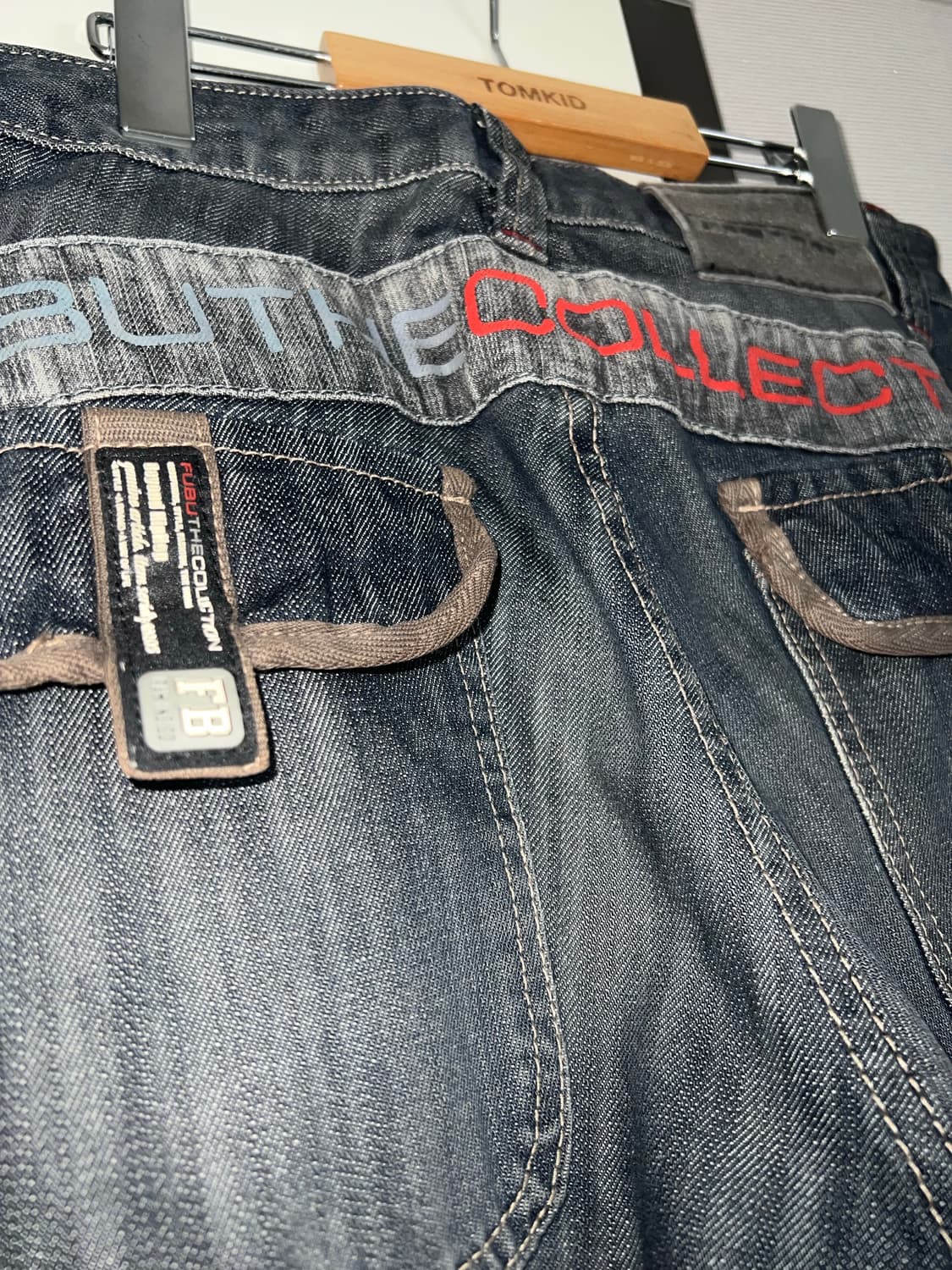 FUBU 빈티지 워싱 진청 데님 팬츠 상품이미지1