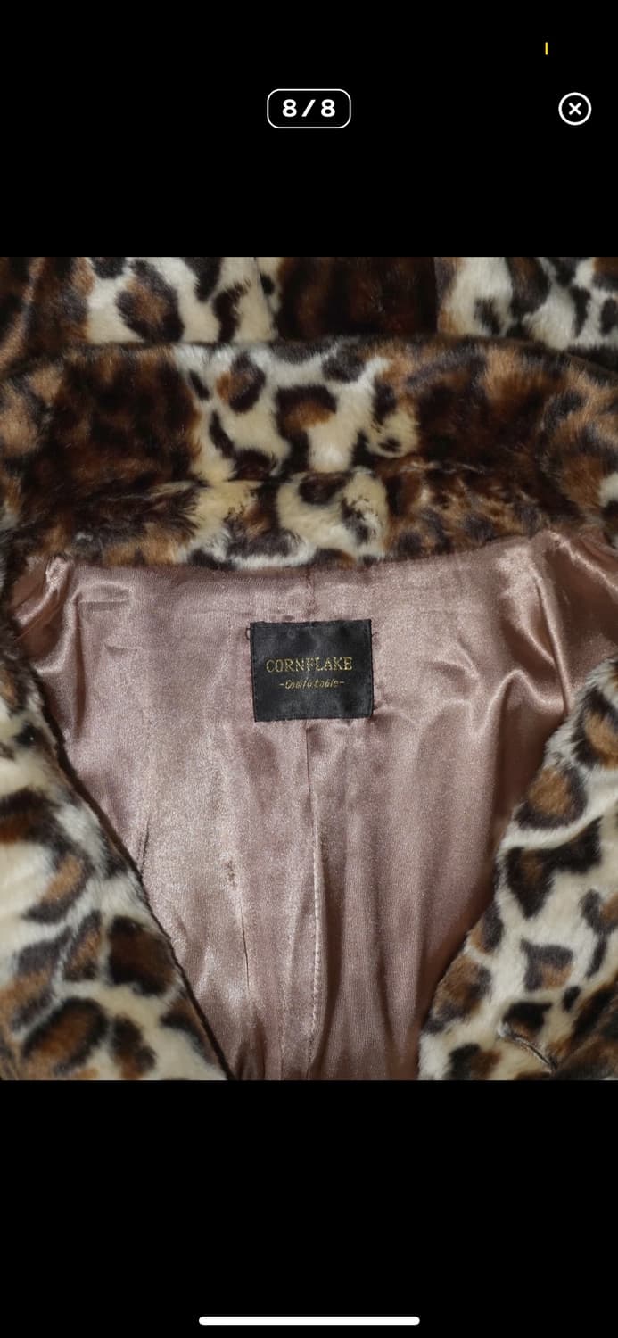 레오파드 퍼 자켓 상품이미지8