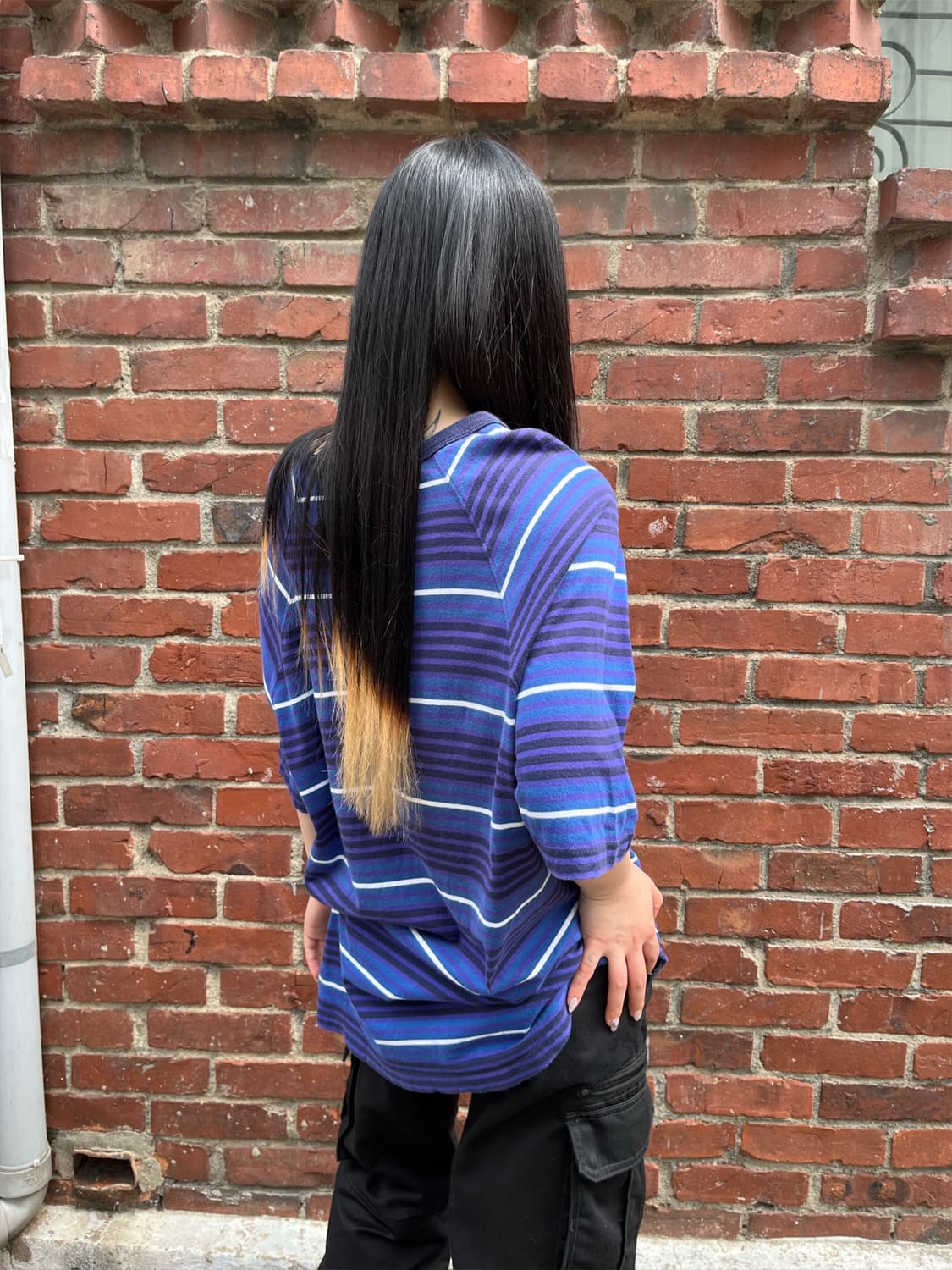 스투시 스트라이프 반팔탑 상품이미지8