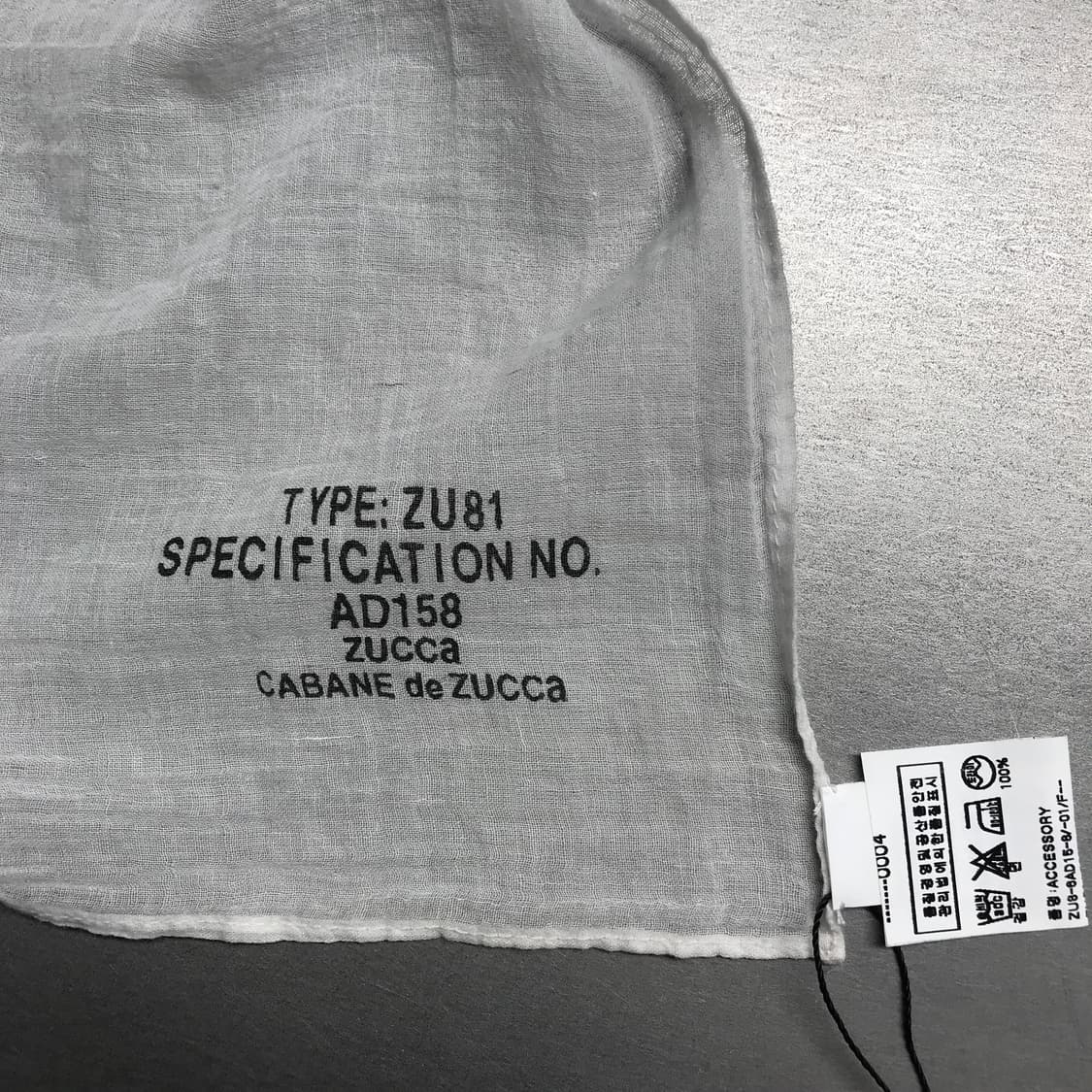 ZUCCA 주카 체크 스카프 상품이미지4