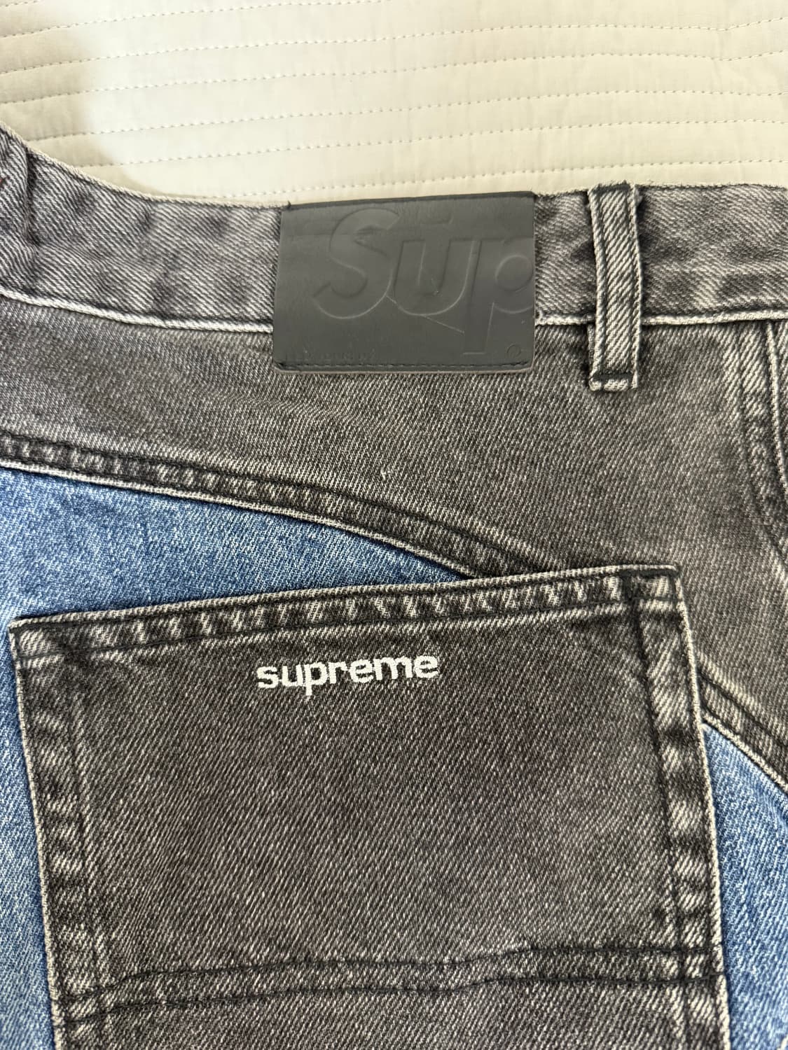 [34] 슈프림 투톤 패널드 진 블랙 상품이미지5