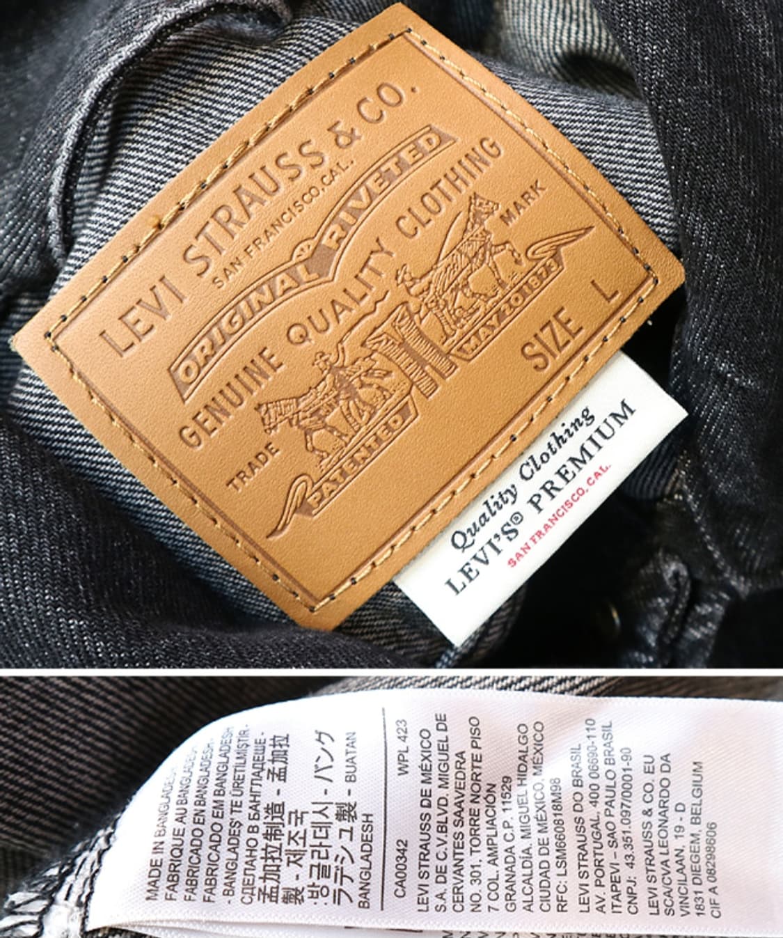 LEVIS 리바이스 프리미엄 빅E A3174 1세대 디자인 흑정 데님자켓 상품이미지7