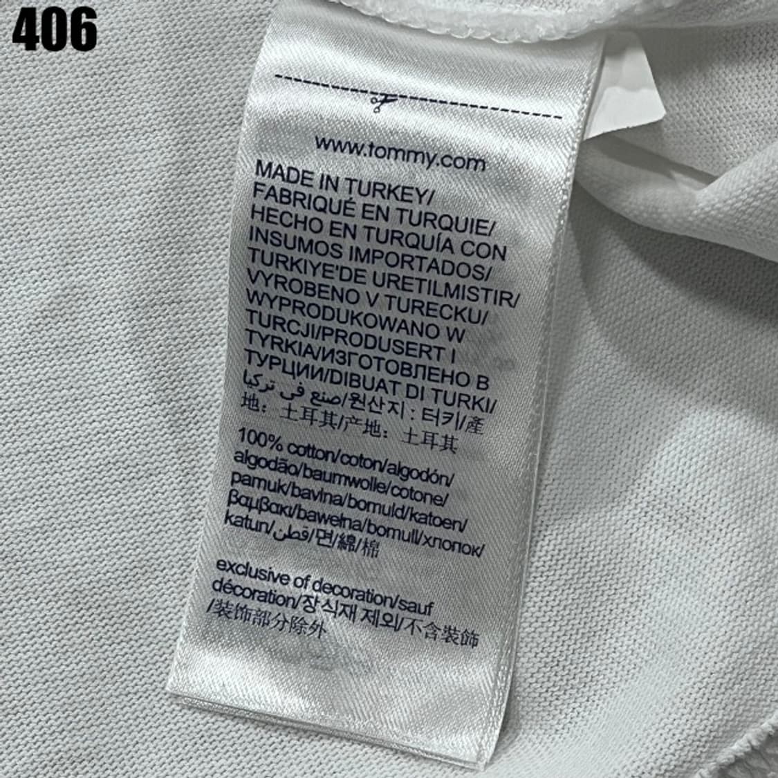 타미 진스 화이트 반팔티 상품이미지3