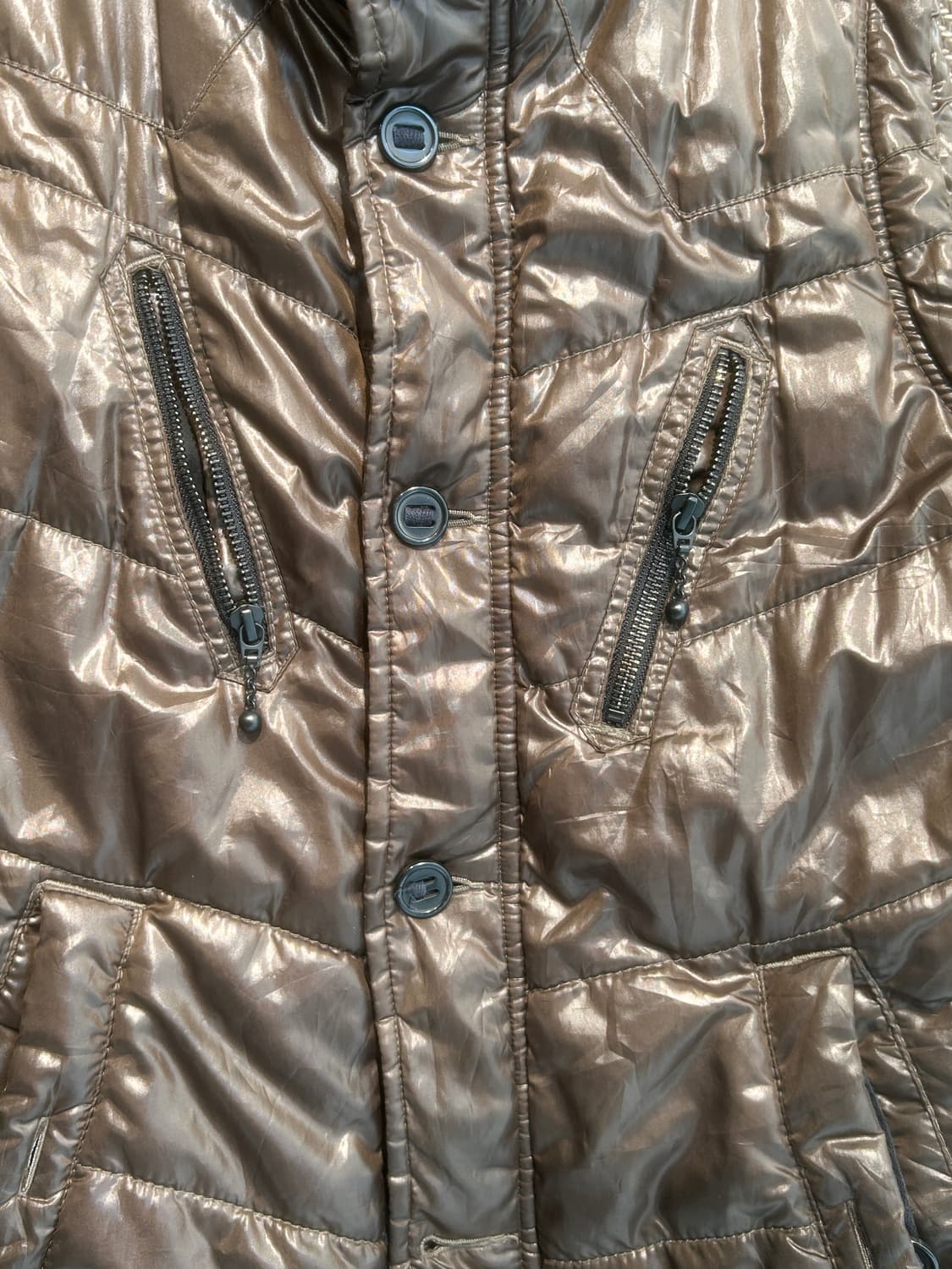 Y2K 해체주의 다운베스트 상품이미지5