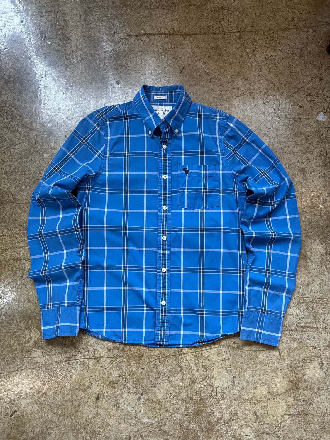 아베크롬비 코튼 체크 셔츠 상품이미지1