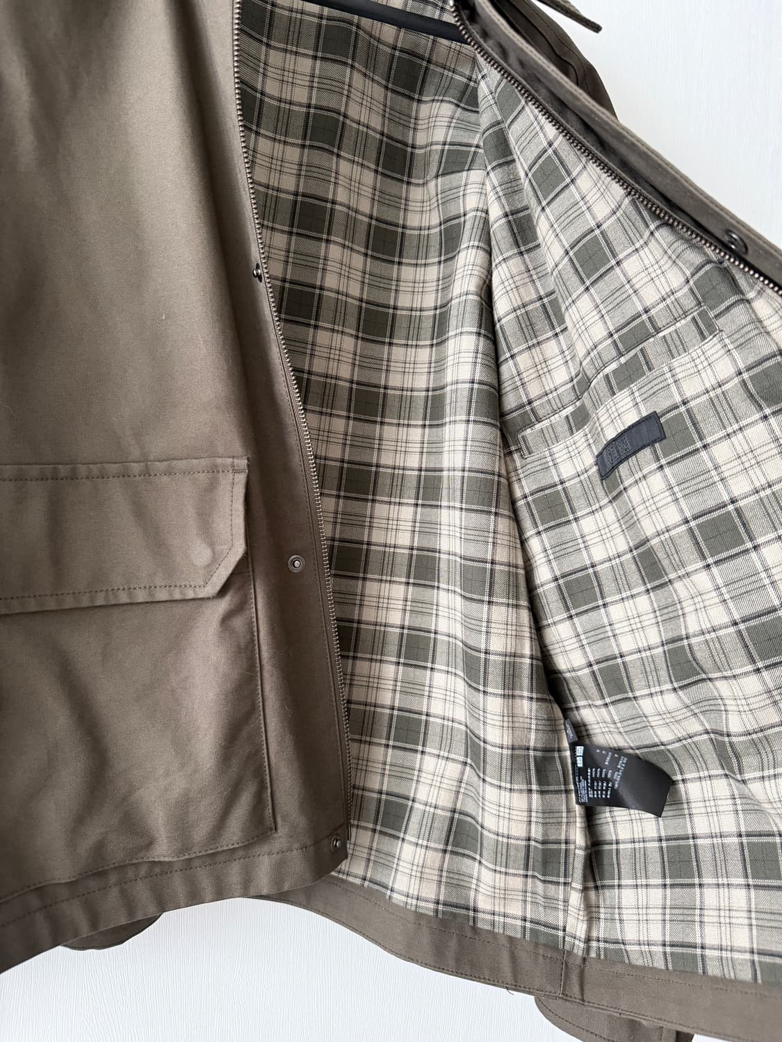 유니클로 유틸리티 쇼트 블루종 자켓 (올리브/S) 상품이미지4