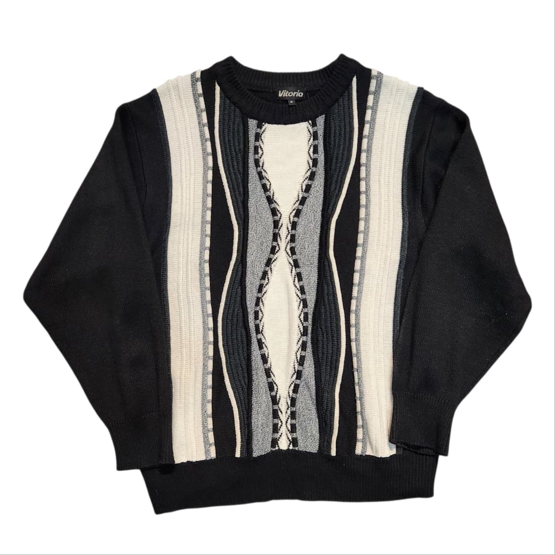 빅토리아 케이블 블랙 니트 (M) 상품이미지1