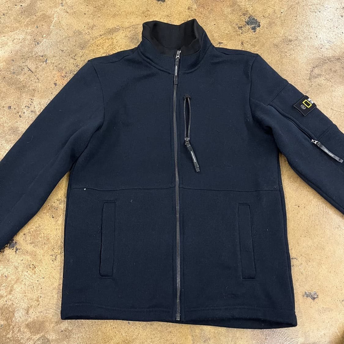 [정품/XL] 내셔널지오그래픽 풀집업 자켓 블랙 b15 상품이미지3