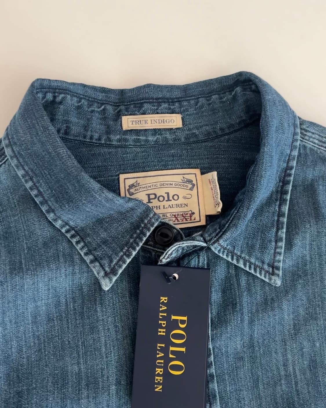 폴로 랄프로렌 데님 셔츠 XXL (Deadstock) 상품이미지4