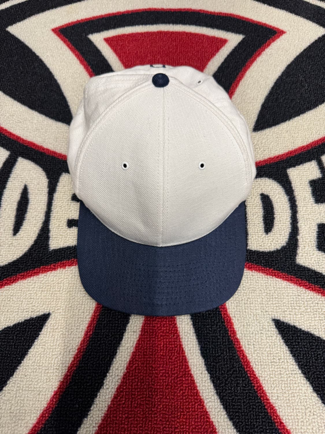 나나미카 15SS 볼캡 SUPS545 화이트 블루 메이드 인 재팬 상품이미지1